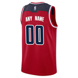 Men's Fanatics Branded Red Washington Wizards Fast Break Custom Replica Jersey  Icon Edition Red