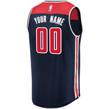 Men's Fanatics Branded Navy Washington Wizards Fast Break Custom Replica Jersey  Statement Edition Navy