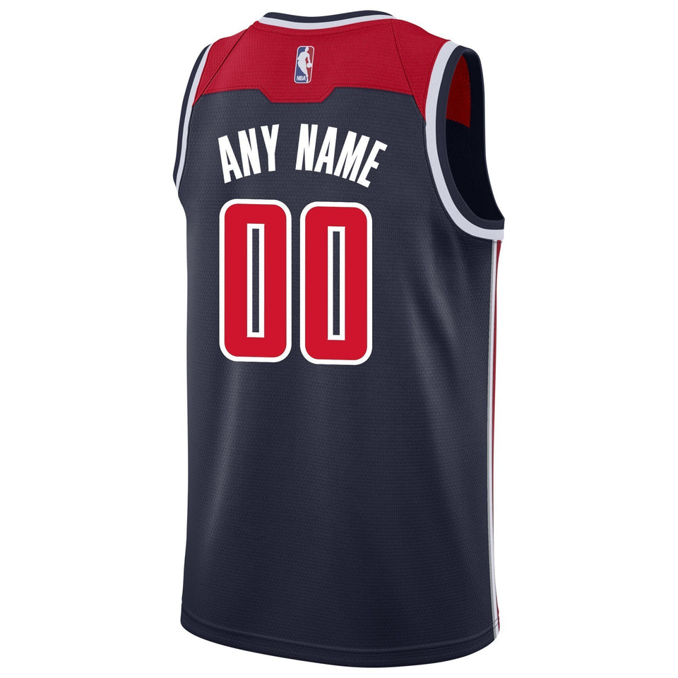 Men's Nike Navy Washington Wizards Custom Swingman Jersey  Statement Edition Navy