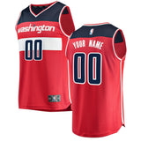 Youth Fanatics Branded Red Washington Wizards Fast Break Custom Replica Jersey  Icon Edition Red