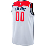 Men's Nike White Washington Wizards Custom Swingman Jersey  Association Edition White