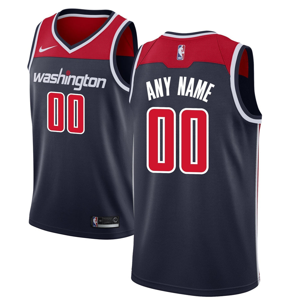 Men's Nike Navy Washington Wizards Custom Swingman Jersey  Statement Edition Navy