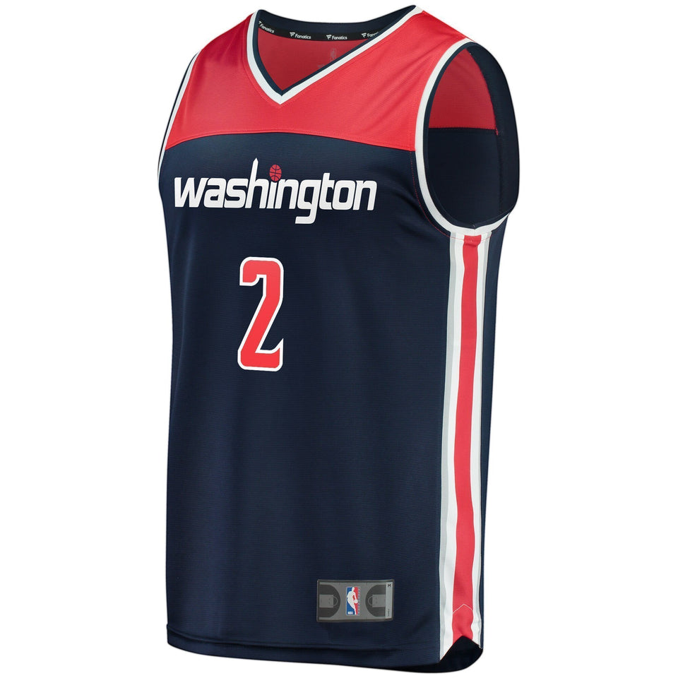 Men's Fanatics Branded John Wall Navy Washington Wizards Fast Break Replica Jersey  Statement Edition  Navy