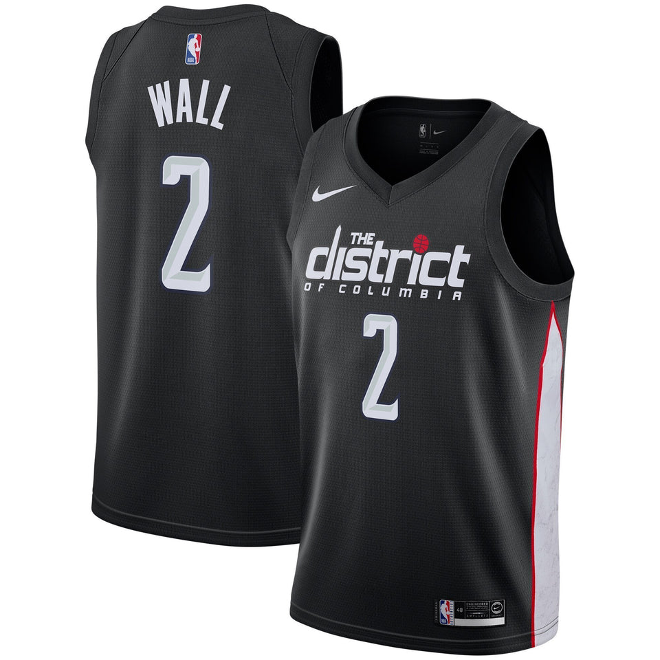 Men's Nike John Wall Black Washington Wizards City Edition Swingman Jersey Black
