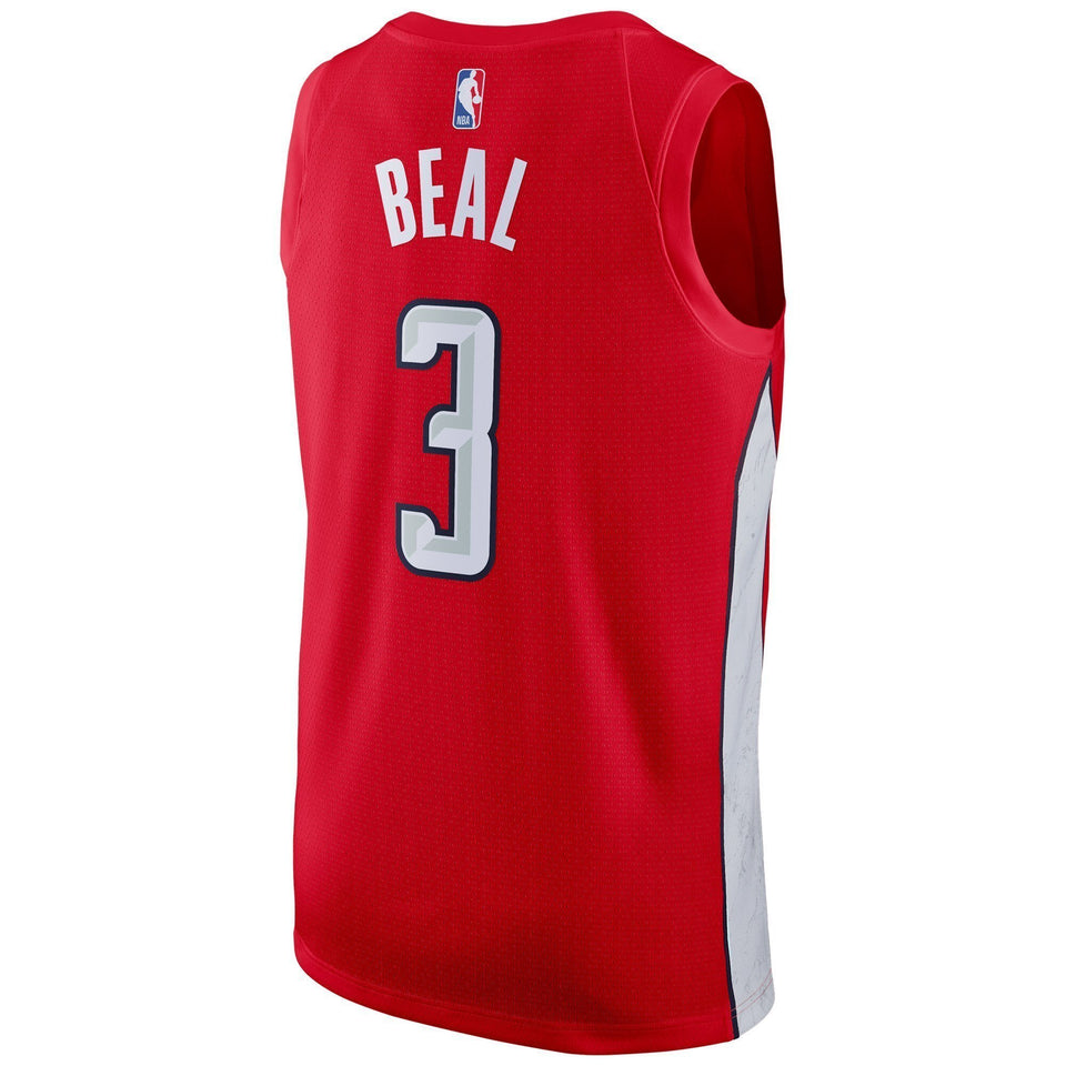 Men's Nike Bradley Beal Red Washington Wizards / Swingman Jersey – Earned Edition Red