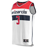 Men's Fanatics Branded Bradley Beal White Washington Wizards Fast Break Replica Jersey  Association Edition  White