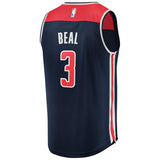 Men's Fanatics Branded Bradley Beal Navy Washington Wizards Fast Break Replica Jersey  Statement Edition Navy