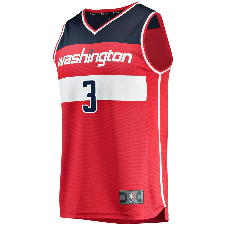 Men's Fanatics Branded Bradley Beal Red Washington Wizards Fast Break Replica Jersey  Icon EditionRed