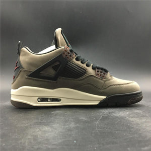 Nike Air Jordan 4 Retro Travis Scott Dark Mocha Sail Cool Grey Vred Men Shoes Sale