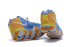 Nike Kyrie 4 Blue Yellow White Men Basketball Shoes Sale Size US 7,8,8.5,9.5,10,11,12