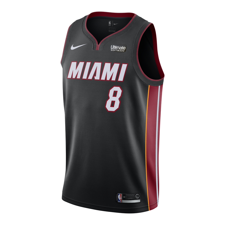 Tyler Johnson Nike Miami Heat Icon Black Swingman Jersey  Black