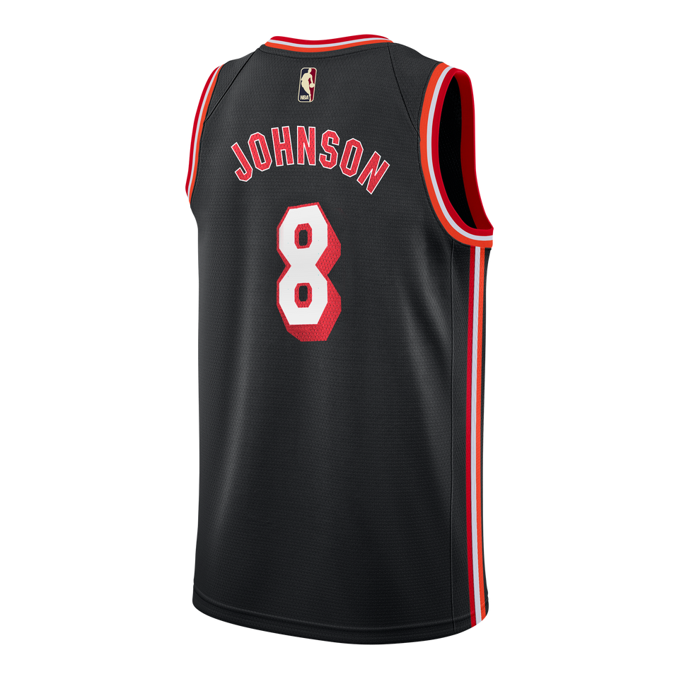 Tyler Johnson Nike Miami Heat Classic Edition Jersey Black