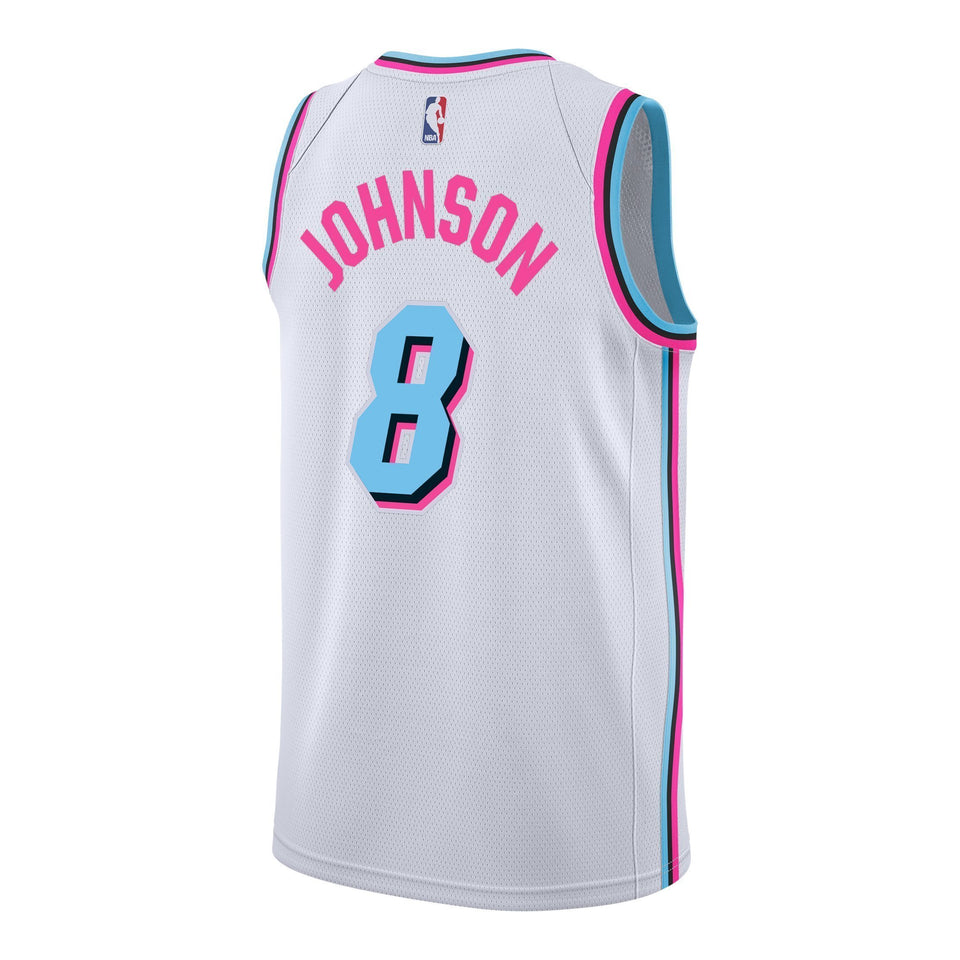 Tyler Johnson Nike Miami Heat Youth Vice Uniform City Edition Swingman Jersey White