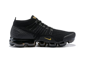 Nike Air Vapormax Flyknit 2 Black Gold Shoes Sneakers Men Sale Size US 7, 8, 8.5, 9, 10, 11