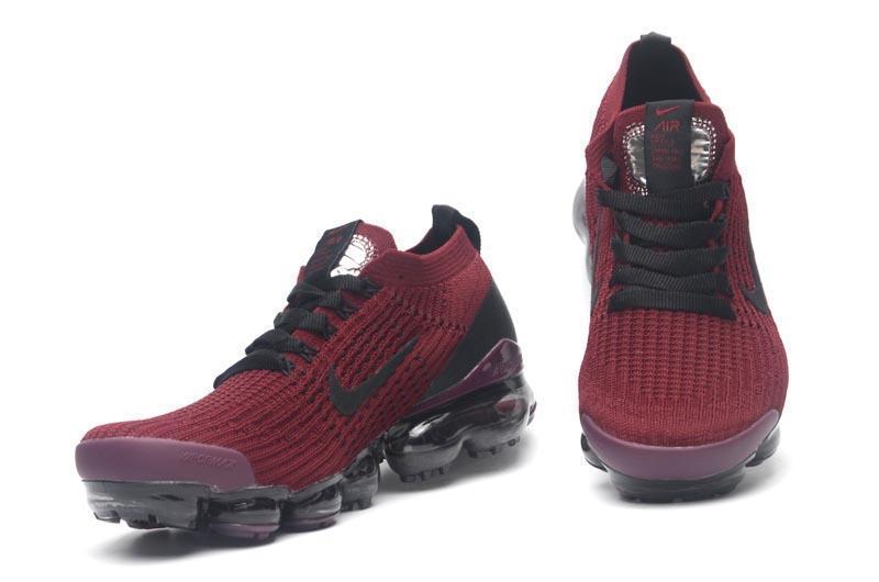 Nike Air Vapormax Flyknit 3 Bordeaux Black Shoes Sneakers Men Sale Size US 7, 8, 8.5, 9, 10, 11