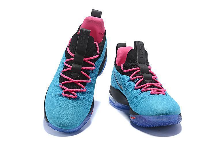 Nike Lebron XV 15 Low EP Black Light Blue Red Men Shoes Sale Size US7,8,8.5,9,10,11,12