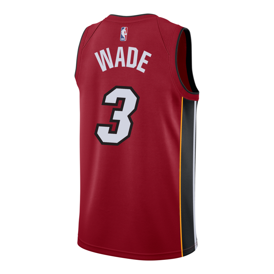 Dwyane Wade Nike Miami Heat Statement Red Swingman Jersey  Red