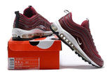 Nike Air Max 97 Wine Red White Shoes Sale Men Size US 7, 8, 8.5, 9, 10, 11