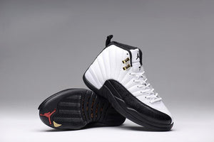 Nike Air Jordan 12 Retro 'Taxi' 2013 Black White Shoes Basketball Men Sale