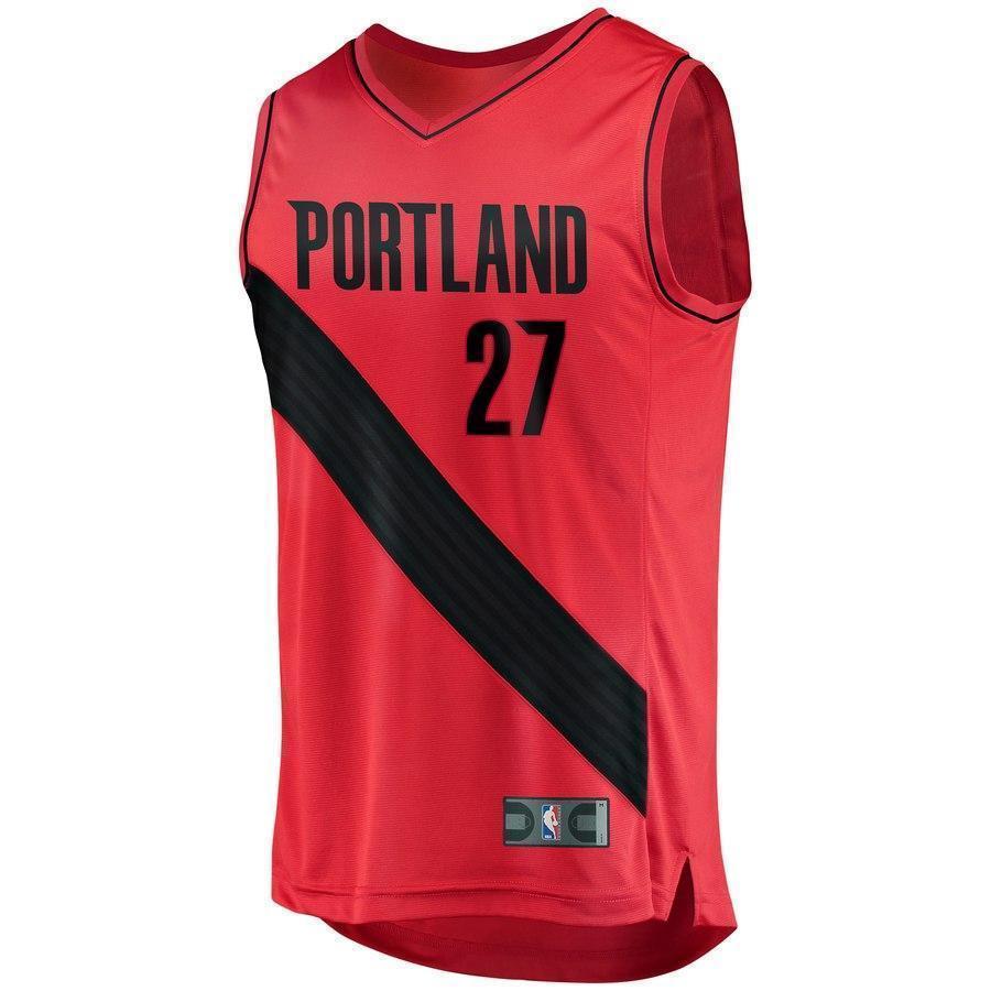 Jusuf Nurkic Black Portland Trail Blazers Fast Break Team Color Player Jersey  Statement Edition  Red