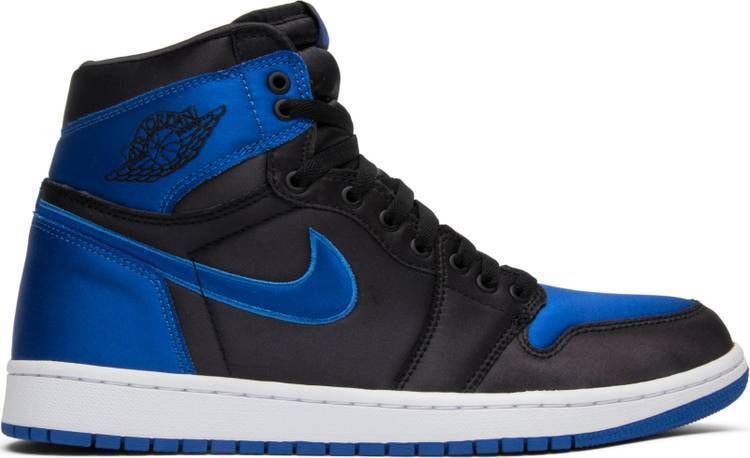 Nike Air Jordan 1 High OG SE 'Satin Royal' Black Blue Shoes Basketball Men Sale