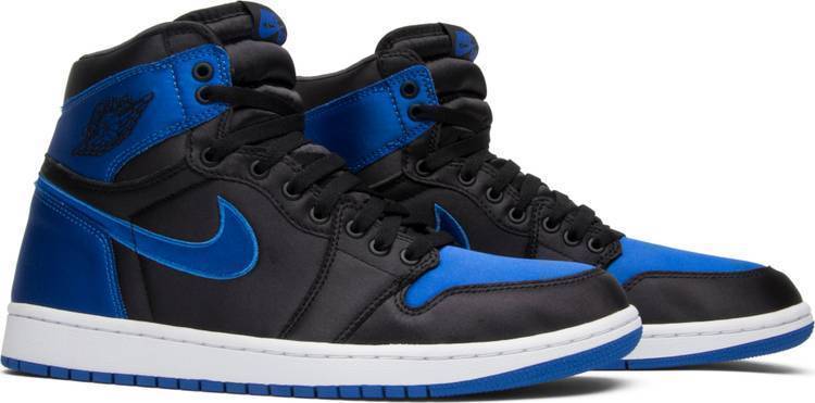 Nike Air Jordan 1 High OG SE 'Satin Royal' Black Blue Shoes Basketball Men Sale