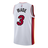 Dwyane Wade Nike Miami Heat Association White Swingman Jersey  White