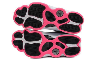 Nike Air Jordan Men 13 Retro White/Black/Pink Women