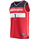Men's Fanatics Branded Chris McCullough Red Washington Wizards Fast Break Replica Team Color Player Jersey  Icon Edition  Red