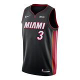 Dwyane Wade Nike Miami Heat Icon Black Swingman Jersey  Black