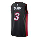 Dwyane Wade Nike Miami Heat Icon Black Swingman Jersey  Black