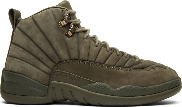 PSNY x Air Jordan 12 Retro 'Milan' Olive Shoes Basketball Men Sale