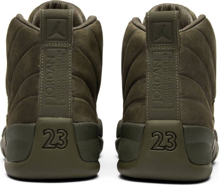 PSNY x Air Jordan 12 Retro 'Milan' Olive Shoes Basketball Men Sale