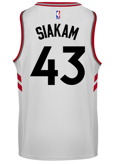 Raptors Men's Swingman Association Jersey  Siakam  White