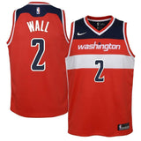 Youth Nike John Wall Red Washington Wizards Swingman Jersey  Icon Edition  Red
