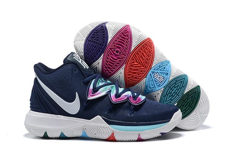 Nike Kyrie 5 Blue Camoplage Men Basketball Shoes Sale Size US 7,8,8.5,9.5,10,11,12