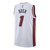 Chris Bosh Nike Miami Heat Association White Swingman Jersey  White