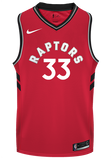 Raptors Adult Swingman Icon Jersey  Gasol  Red