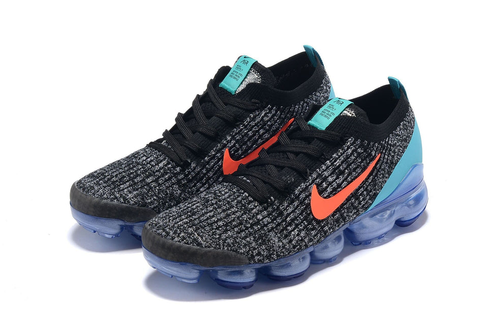 Nike Air Vapormax Flyknit 3 Black White Blue Shoes Sneakers Men Sale Size US 7, 8, 8.5, 9, 10, 11