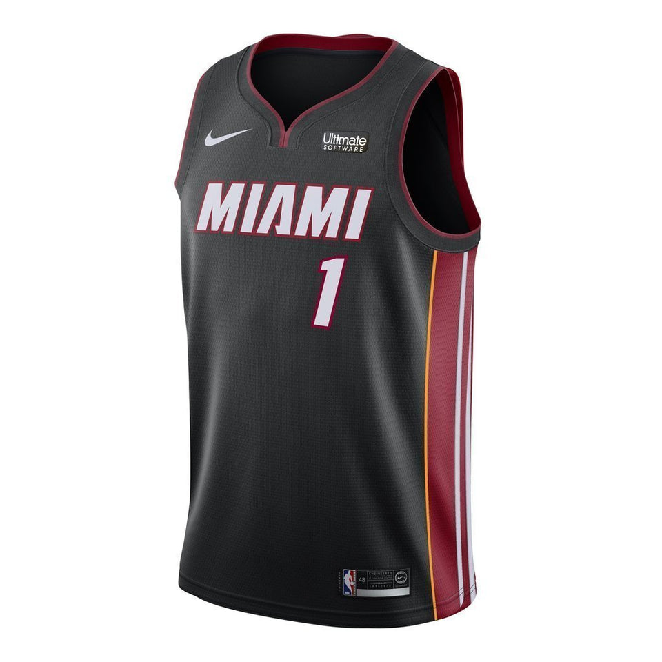 Chris Bosh Nike Miami Heat Icon Black Swingman Jersey  Black