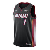 Chris Bosh Nike Miami Heat Icon Black Swingman Jersey  Black