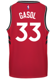 Raptors Adult Swingman Icon Jersey  Gasol  Red