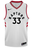 Raptors Adult Swingman Association Jersey  Gasol  White