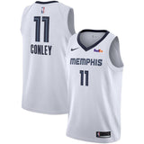 Men's Nike Mike Conley Memphis Grizzlies Swingman Sponsor Patch Jersey  Association Edition  White