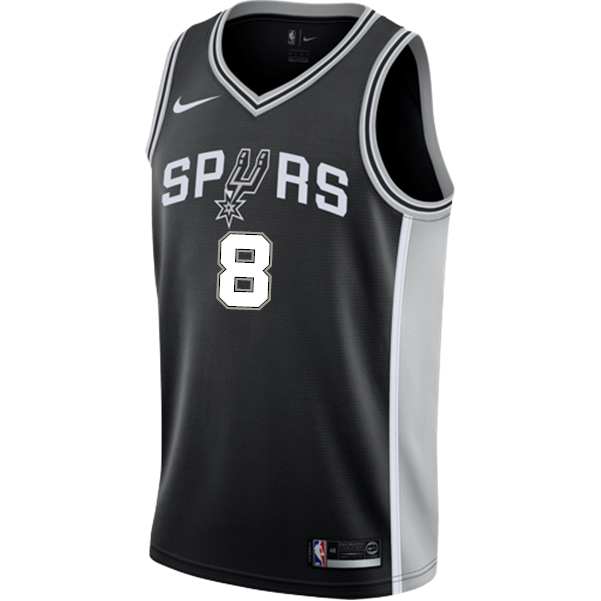 Mills San Antonio Spurs Men's Nike Custom Personalized Icon Swingman Jersey  Black