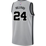 Hilliard San Antonio Spurs Men's Nike  Statement Edition Swingman Personalized Jersey   Grey
