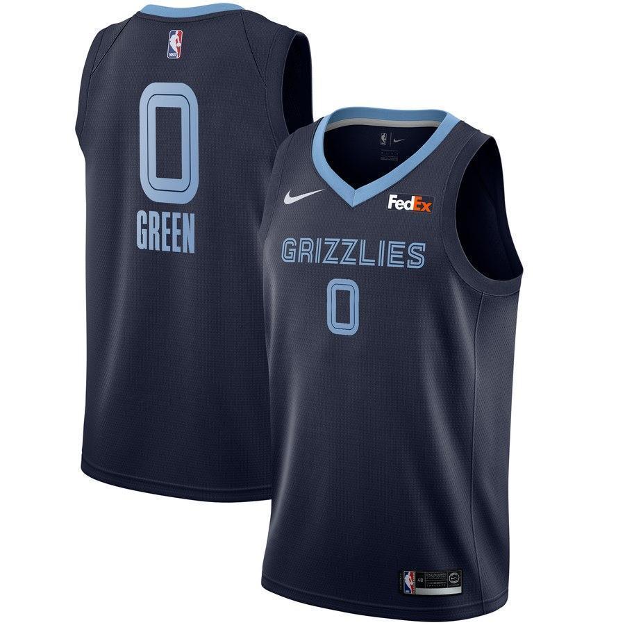 Men's Nike JaMychal Green Memphis Grizzlies Swingman Sponsor Patch Jersey – Icon Edition  Navy
