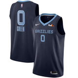 Men's Nike JaMychal Green Memphis Grizzlies Swingman Sponsor Patch Jersey – Icon Edition  Navy