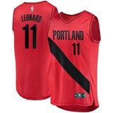 Meyers Leonard Portland Trail Blazers Fast Break Player Jersey  Statement Edition  Red
