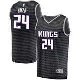 Men's Fanatics Branded Buddy Hield Black Sacramento Kings Fast Break Jersey  Statement Edition